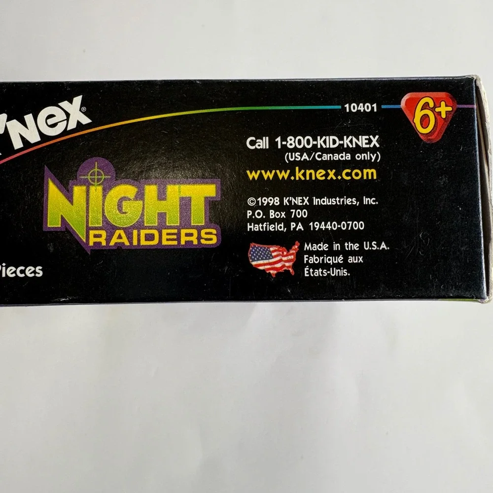 Vintage 1998 KNEX Night Raiders 10401 Building Set 3-in-1 Models That Move New